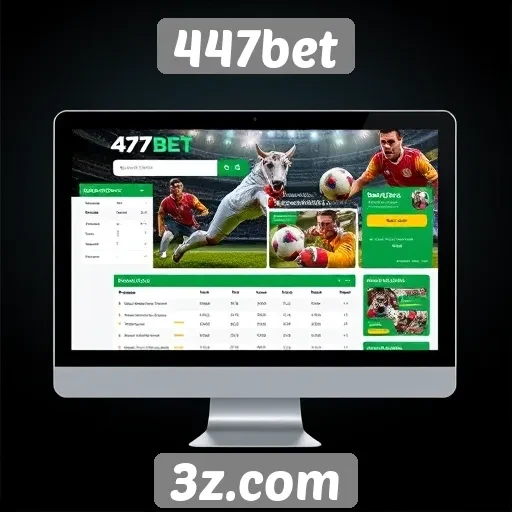 Interface e usabilidade do site 447bet