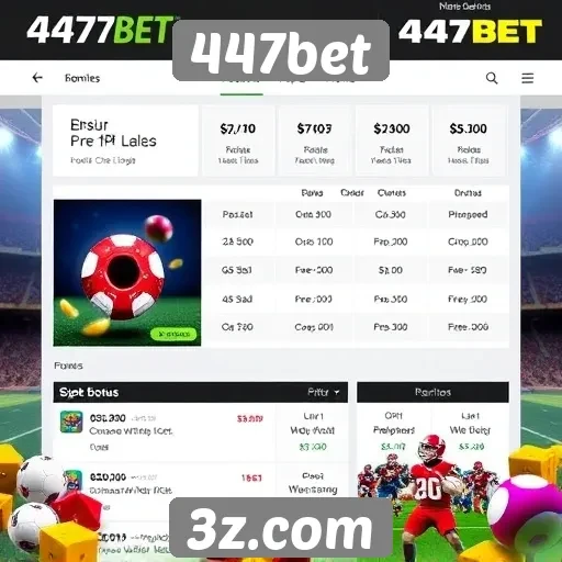 Ofertas e bônus disponíveis na 447bet