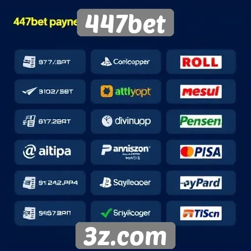 Métodos de pagamento oferecidos pelo 447bet