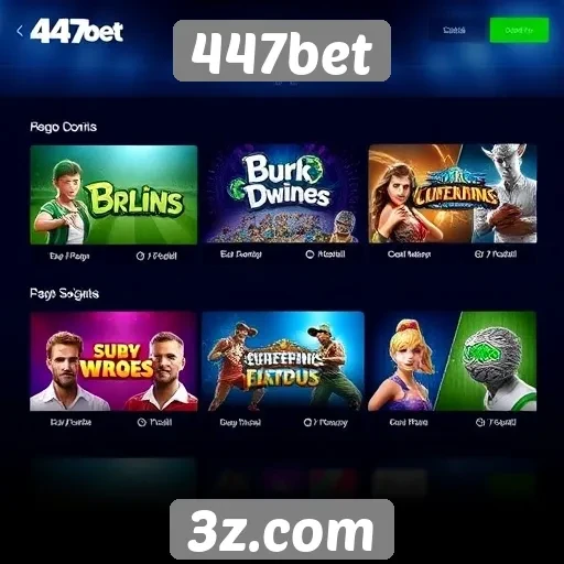 Jogos populares oferecidos pelo 447bet