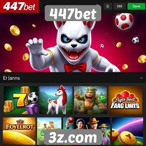 A variedade de jogos disponíveis no 447bet